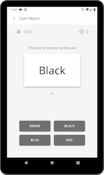 Congruent Stimulus with Color-Name Selector