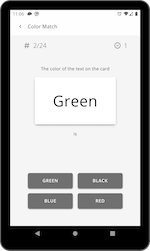 Incongruent Stimulus with Color-Name Selector
