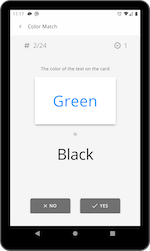 Incongruent Stimulus with Yes/No Selector
