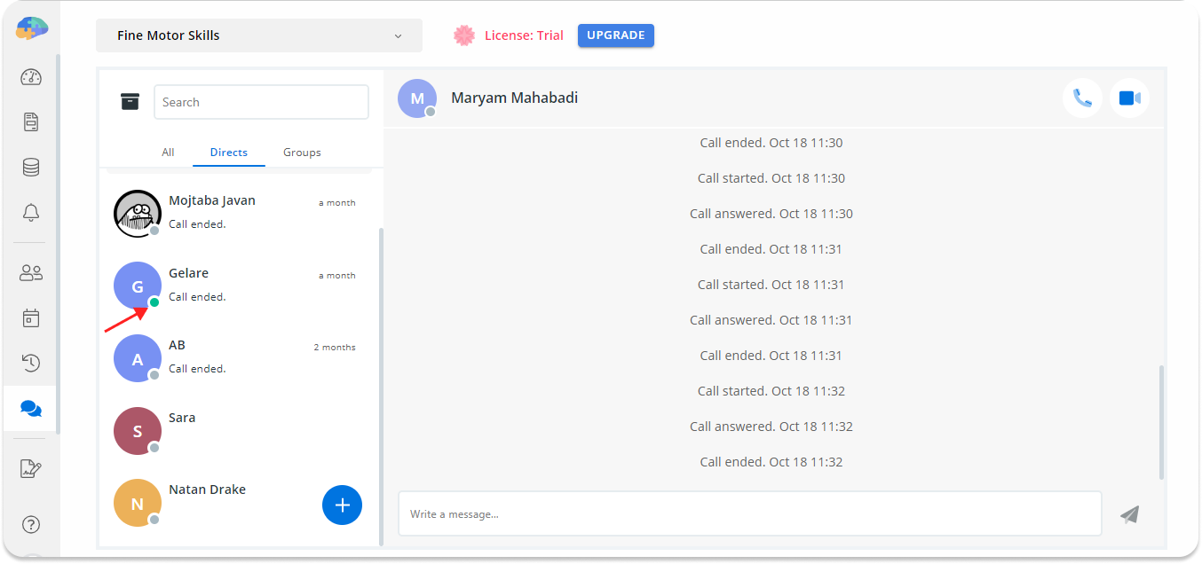 Televisit online status